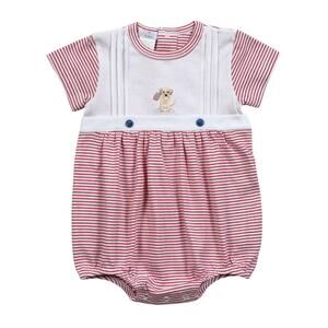 BABY LOREN‎ BOYS PIMA COTTON AMERICAN FLAG BUBBLE 6-9MO